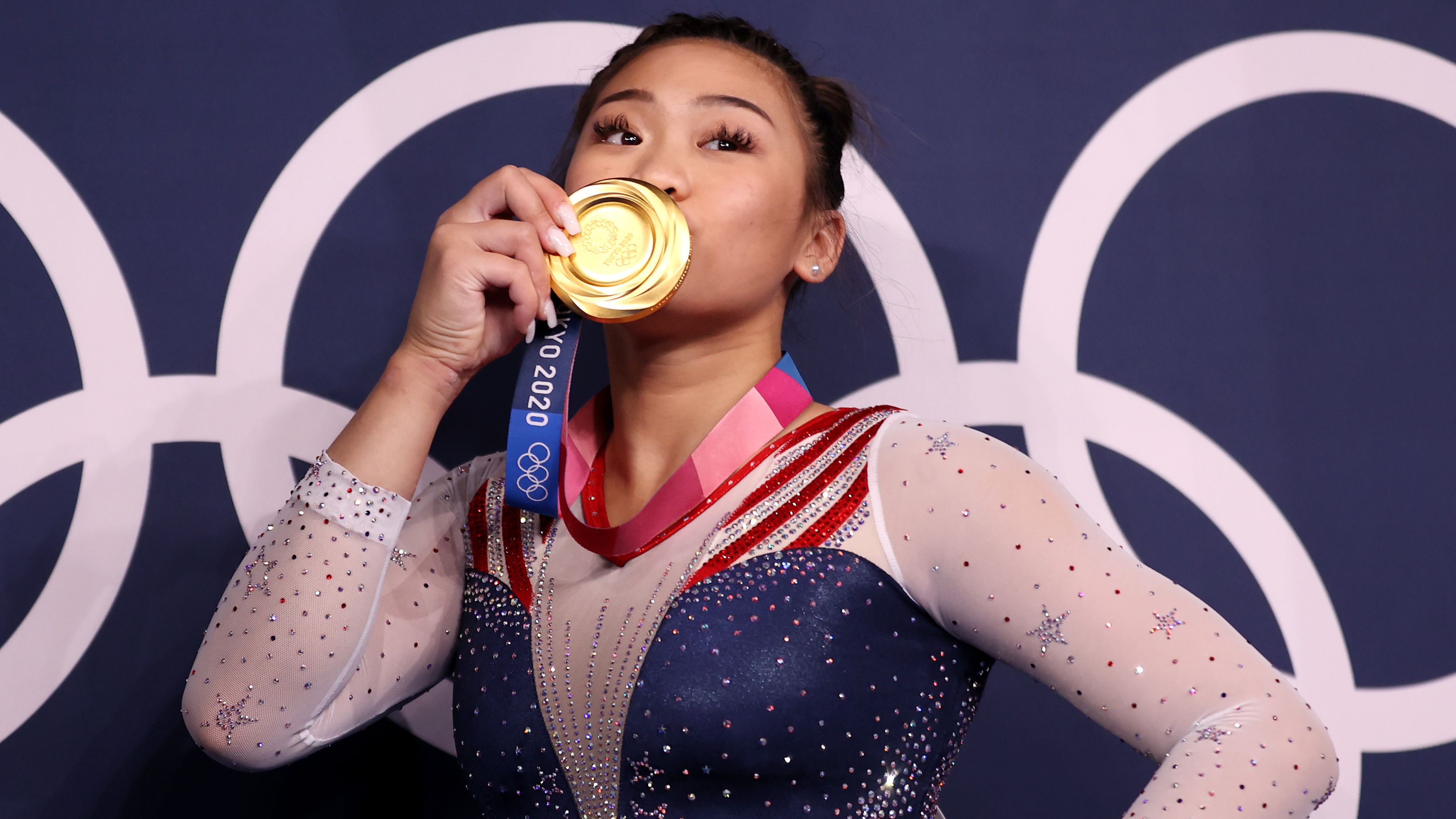 Biles watches on as US teammate claims gold