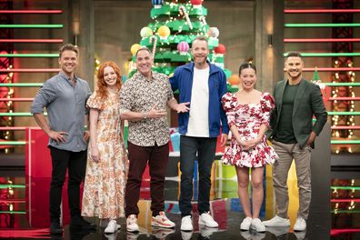 Lincoln Lewis, Emma Watkins, Poh Lin Yeow, Darren Palmer, LEGO Masters Bricksmas Special 2022.