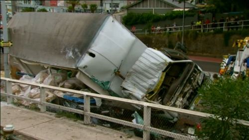 Sarmad Nisan was driving his fully laden truck on Waringah Road. (9NEWS)