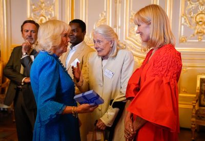 Queen Camilla meets Dame Vanessa Redgrave