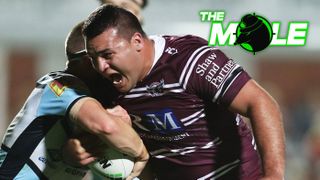 Lloyd Perrett in action for Manly.
