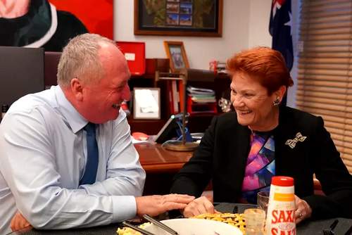 Pauline Hanson prepara um jantar de filé para Barnaby Joyce