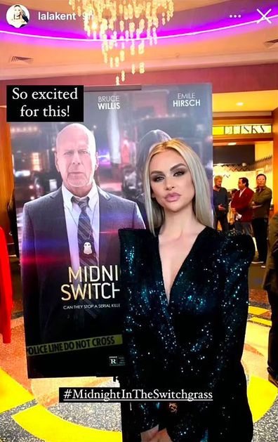 Lala Kent shades Megan Fox at the movie premiere of Midnight in the Switchgrass.