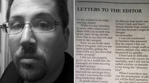 Male engineering student pens open letter to female peers about sexism