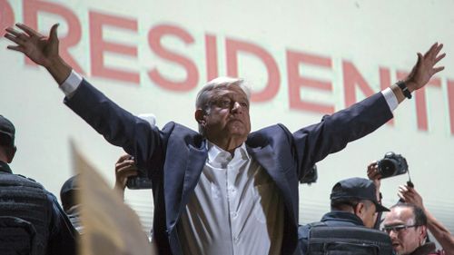 Andres Manuel Lopez Obrador  has won a landslide victory in Mexico. Picture: AP