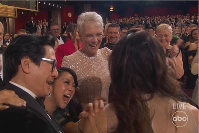 Oscars 2024 Michelle Yeoh explains awkward moment with Emma Stone