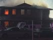 The two-storey home on Sixth Avenue in Austral went up in flames at ﻿about 4am today. 