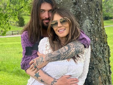 Elizabeth Hurley and Billy Ray Cyrus pose for new photos after confirming their unlikely romance