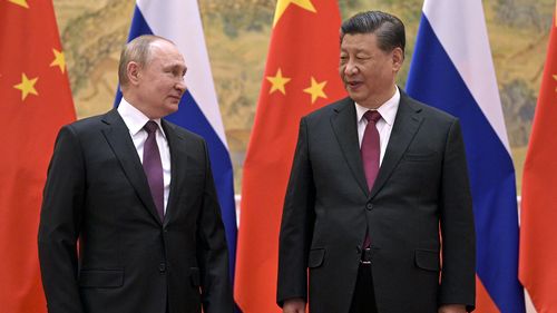 Chinese President Xi Jinping and Russian President Vladimir Putin