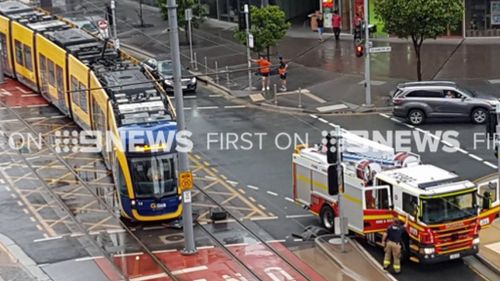 The crashed happened at a Surfers Paradise intersection. (9NEWS)