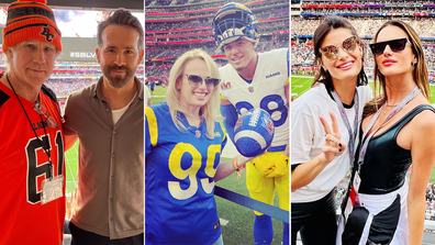 Celebrities at the Super Bowl 2022, Will Ferrell, Ryan Reynolds, Alessandra Ambrosio