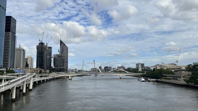 Brisbane River in Brisbane.