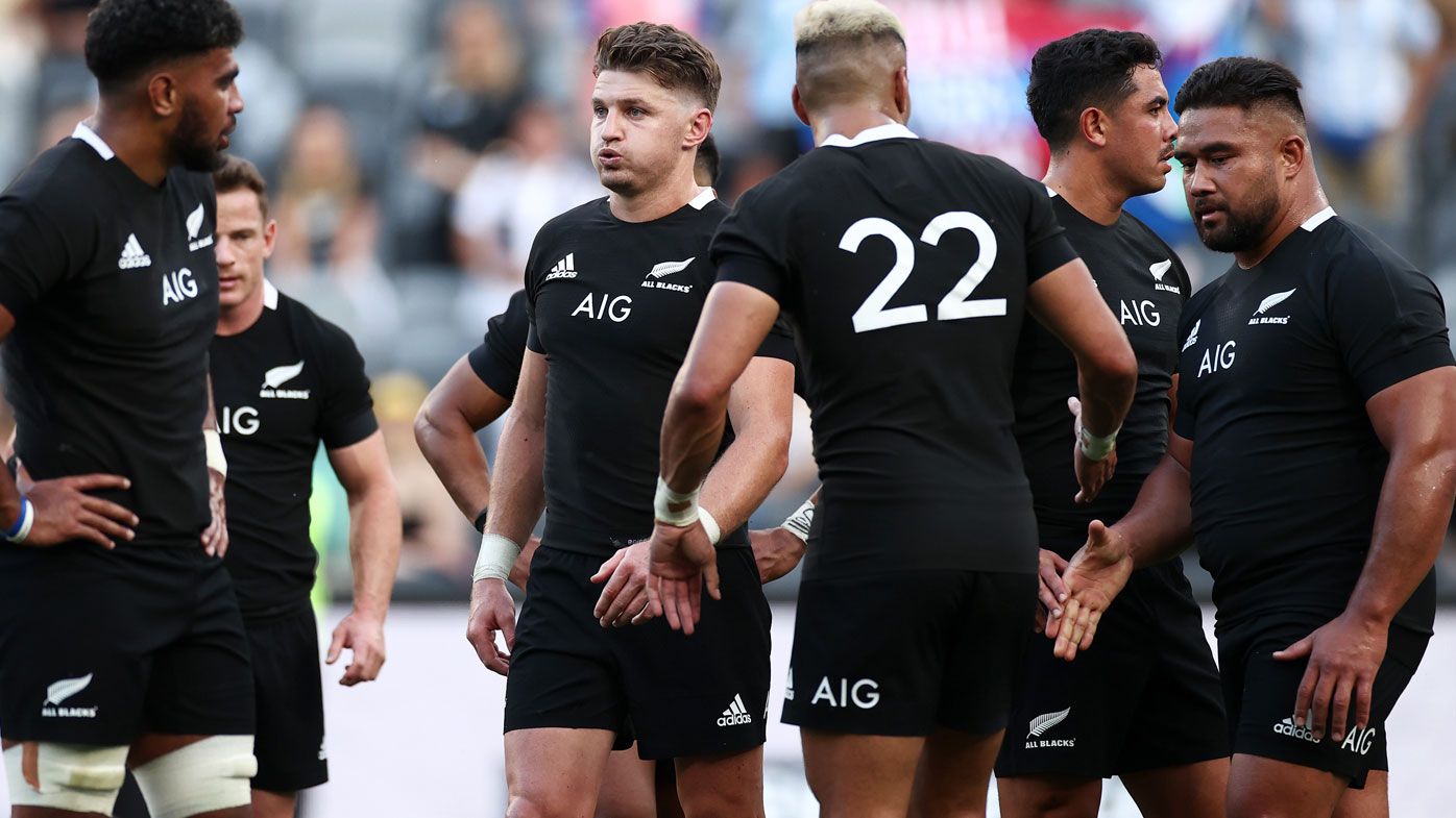 The All Blacks coughed up their first loss ever to the Pumas at Bankwest Stadium on Saturday. (Getty)