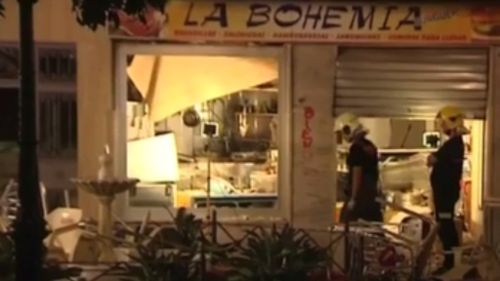 The blast occurred at La Bohemia cafe. (9NEWS)