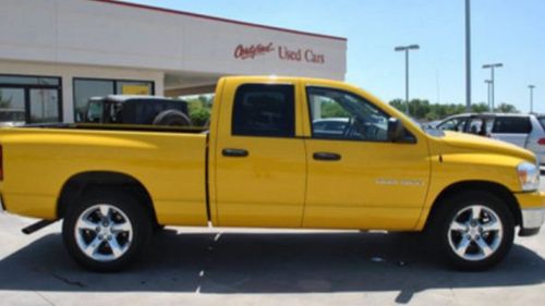 Ms Monte's distinct yellow pick-up truck. (Matthew Stevens)