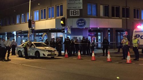 An exclusion zone was declared last night, as police investigated the attack. (9NEWS / Airlie Walsh)