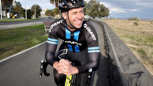 Clint Stanaway rode 1013km to raise funds for the Ovarian Cancer Research Foundation. (Supplied)
