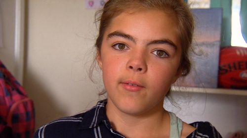 Halle Bone, 11, has sent an inspirational message to other victims of bullying.