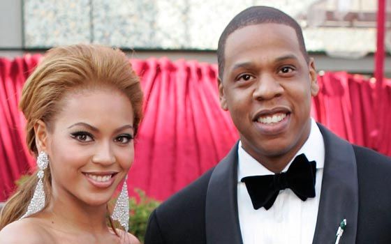 Jay Z and his wife Beyonce. (AAP)