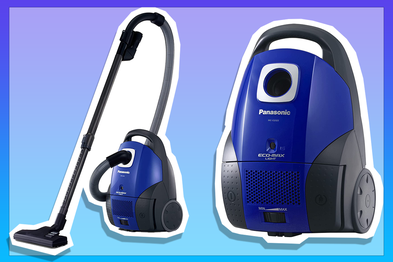 9PR: Panasonic Bagged Cylinder Vacuum Cleaner with High Efficiency 1300W ECO-Max Motor, 3.0L Capacity