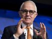 Former Prime Minister Malcolm Turnbull during an address to the National Press Club of Australia, in Canberra on Wednesday 8 November 2023. fedpol Photo: Alex Ellinghausen