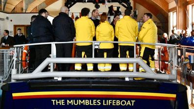 William Kate The Mumbles Lifeboat visit to South Wales