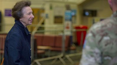 Princess Anne, The Princess Royal visited the Duke of Gloucester Barracks to meet with British Army personnel  