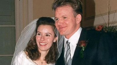 Gordon and Tana Ramsay on their wedding day.