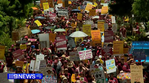 Bu yıl Queensland Öğretmenler Sendikası'nın ikinci tam gün grevi.