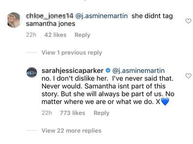 Sarah Jessica Parker claimed she didn't dislike Kim Catrall.