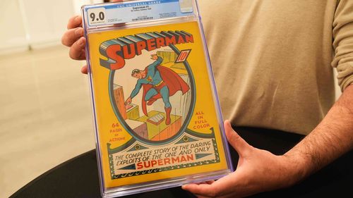 A view of a DC Comics, Superman No. 1 issue is shown Monday, November 24.