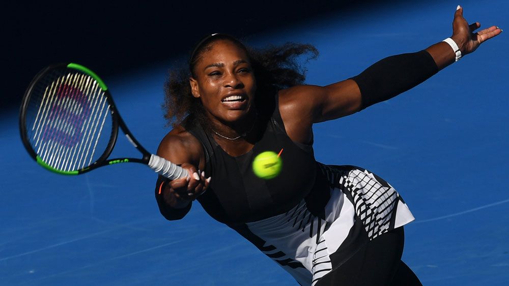 Serena Williams cruised into the Australian Open final. (AAP)