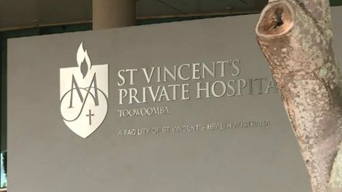 Toowoomba's St Vincent's Private Hospital. Picture: 9NEWS