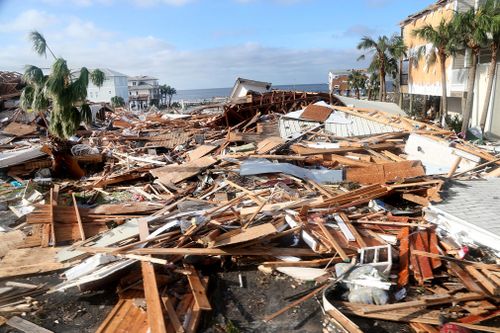 Hurricane Michael has slammed into the Florida Panhandle with terrifying winds of 250km/h, splintering homes and submerging neighbourhoods. 