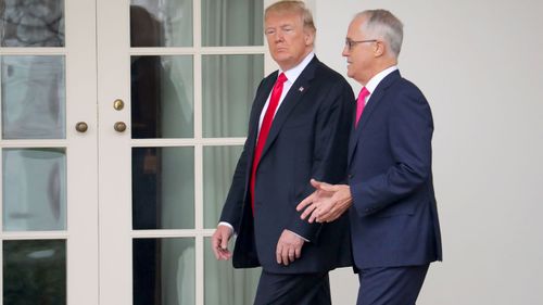 Mr Trump declared America's relationship with Australia is "stronger than ever before". (AAP)