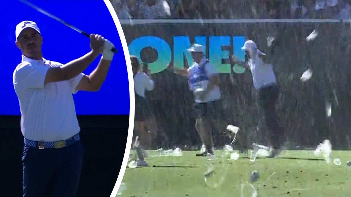 Wild scenes as Chase Koepka makes hole-in-one at LIV Golf Adelaide's 'party hole'