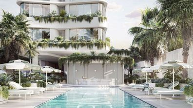 skinny trend apartment Domain listing new development Gold Coast Qld luxury