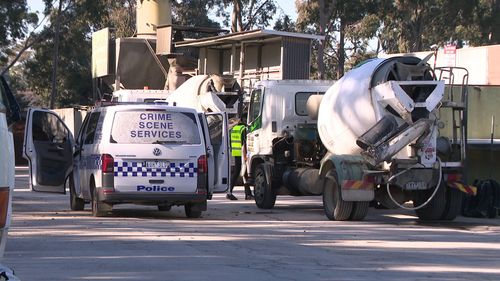 Business owners in Melbourne's south-east have been left devastated after thieves used a stolen cement truck for a heist.