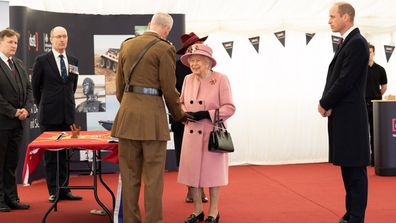 Queen Elizabeth and Prince William at Defence Science and Technology Laboratory (Dstl) in Porton Down, UK