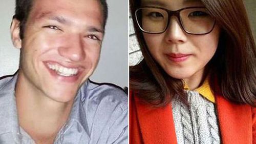 Alex McEwan (left) has been found guilty of the murder of  Eunji Ban.