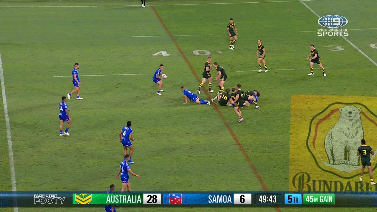 Phil Gould explodes as 'disgraceful' Bunker call denies 'special' try as Kangaroos defeat Toa Samoa