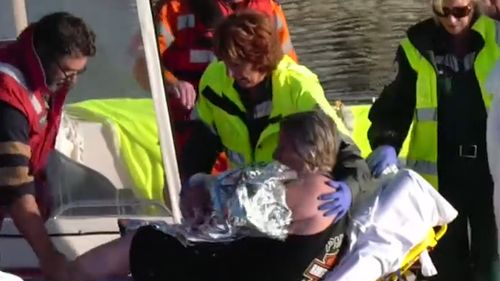 A kayaker was rescued from Rapid Bay after becoming stranded.