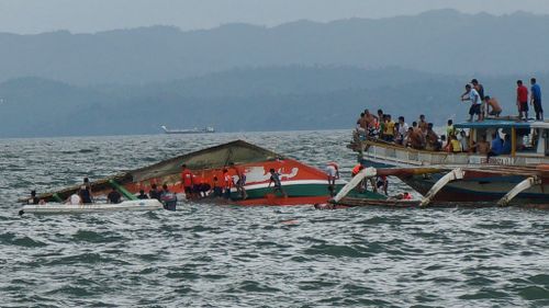At least 38 dead after ferry capsizes in the Philippines