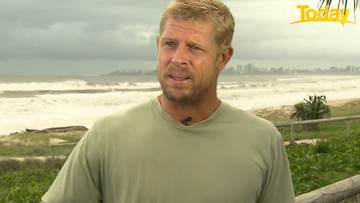 Mick Fanning chokes up describing flood devastation