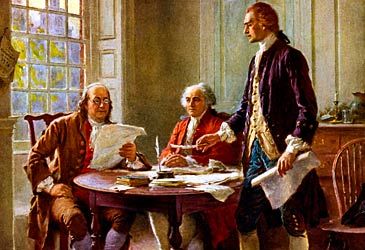How many American colonies declared their independence from Great Britain in 1776?