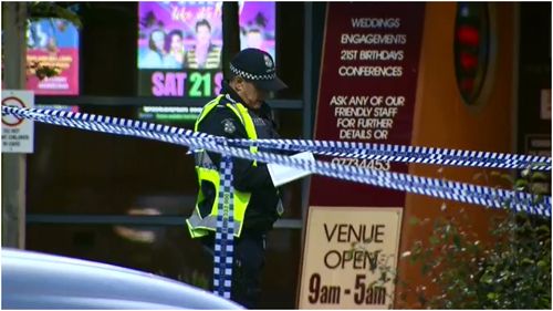 A man is critical after being stabbed in the head at a Melbourne pub early this morning.