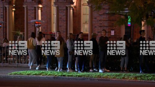 Police have confirmed they are investigating after revellers were filmed appearing to break COVID-19 rules by lining-up outside a Sydney hotel.