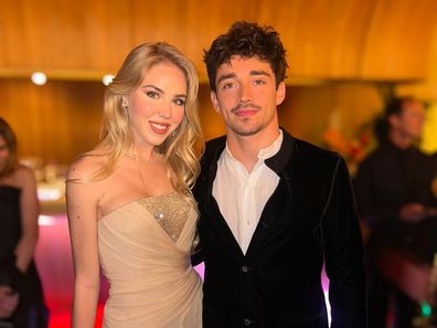 Princess Maria Carolina of Bourbon Two Sicilies with F1 driver Charles Leclerc.