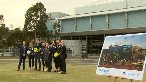 Melbourne Arena's name will stay put for five years. Picture: 9NEWS