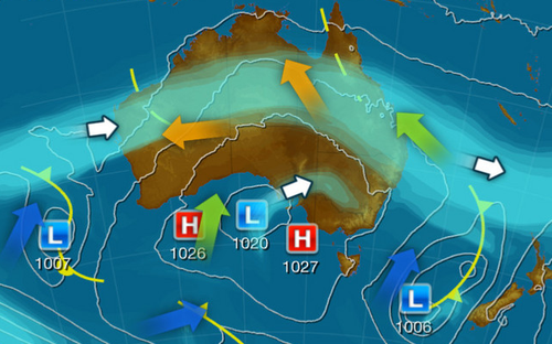 The chilly conditions are due to a slow moving high-pressure system mixing with dry air over the country’s eastern interior.